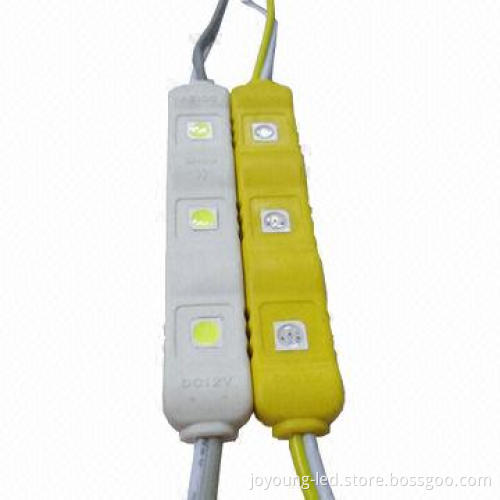 3-piece water-resistant 5050 SMD LED injection modules, available colors white/red/yellow/blue/green